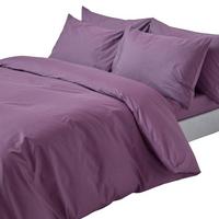 BETTWÄSCHE Perkal Fadendichte 200 - Lila, Textil (260/220cm) - Homescapes