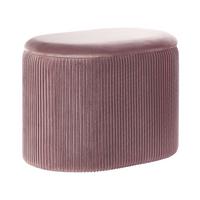 POUF Richland 35/55/41 cm - Pink, Textil (55/41/35cm) - Beliani