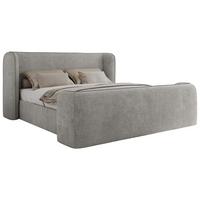 POLSTERBETT EMORA CLASSIC DUO 140/200 - Hellgrau Strukture - Pocket-Matratze - Hellgrau, Textil (140/200cm) - MKS