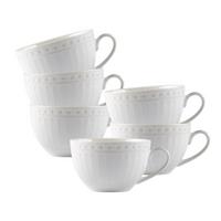 KAFFEETASSEN Sofia weiß 220 ml 6er Set - Weiß, Keramik (0.22L) - Ritzenhoff Breker