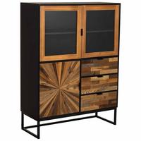 SIDEBOARD aus Holz, braun, 100x40x135cm - Braun, Holzwerkstoff (100/135/40cm) - Wanderlust