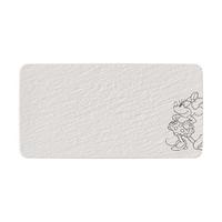 SERVIERPLATTE Manufacture Rock Blanc - Mickey Mouse weiß 34,9 x 17,9 cm - Weiß, Keramik (17.9/1.3/34.9cm) - Villeroy & Boch