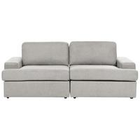 3-SITZER-SOFA hellgrau Alla - Grau, Textil (208/86/112cm) - Beliani