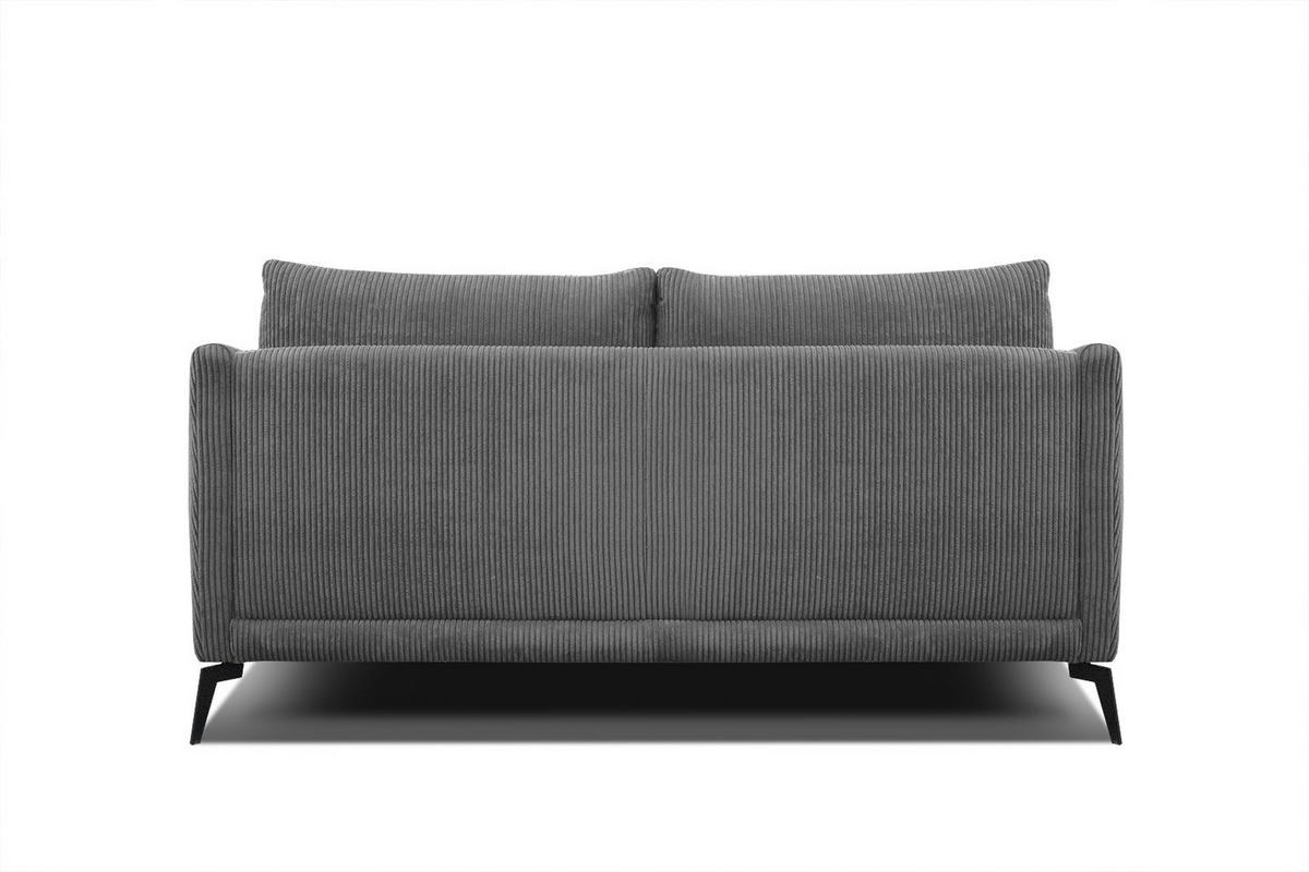 SOFA VILT 2,5-Sitzer, dunkelgrau - Dunkelgrau/Schwarz, Holzwerkstoff/Textil (202/89/94cm) - Wozimo