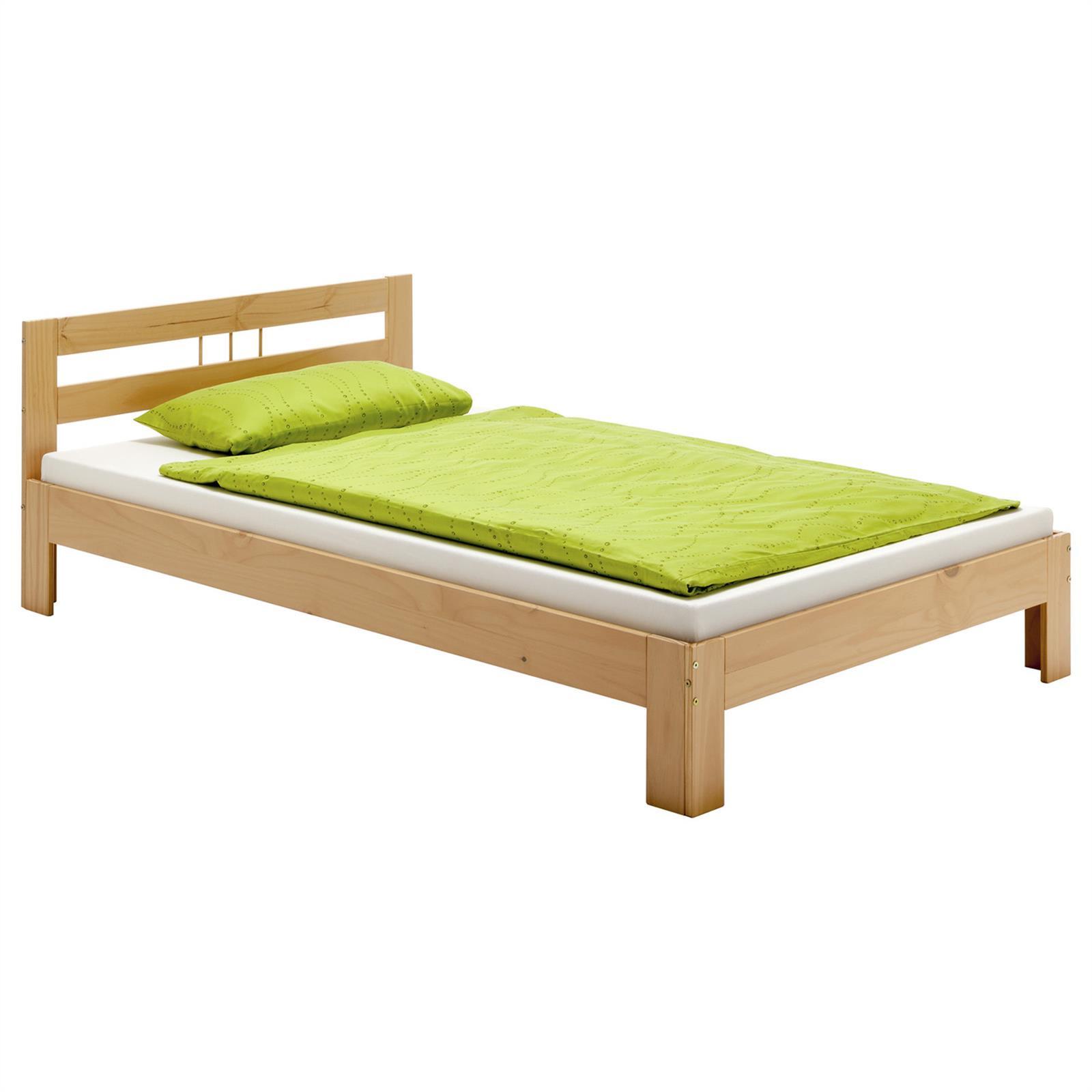 MASSIVHOLZBETT THEO 100x200 cm buchefarben - Buchefarben, Holz (100/200cm) - IDIMEX