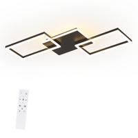 LED-DECKENLEUCHTE Emmerich II 80/45cm - Schwarz, Metall (80/45/7cm) - Nettlife