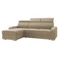 ECKSOFA Oslo 2rLC - Beige/Silberfarben, Holz/Textil (235/170cm) - MIRJAN24