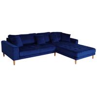 ECKSOFA Blau - Blau, Textil (295/178cm) - MCW