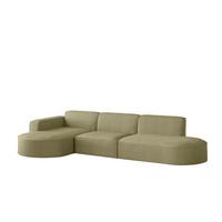 ECKSOFA Palma In Scala - Opal, Holzwerkstoff/Textil (296/165cm) - Fun Möbel