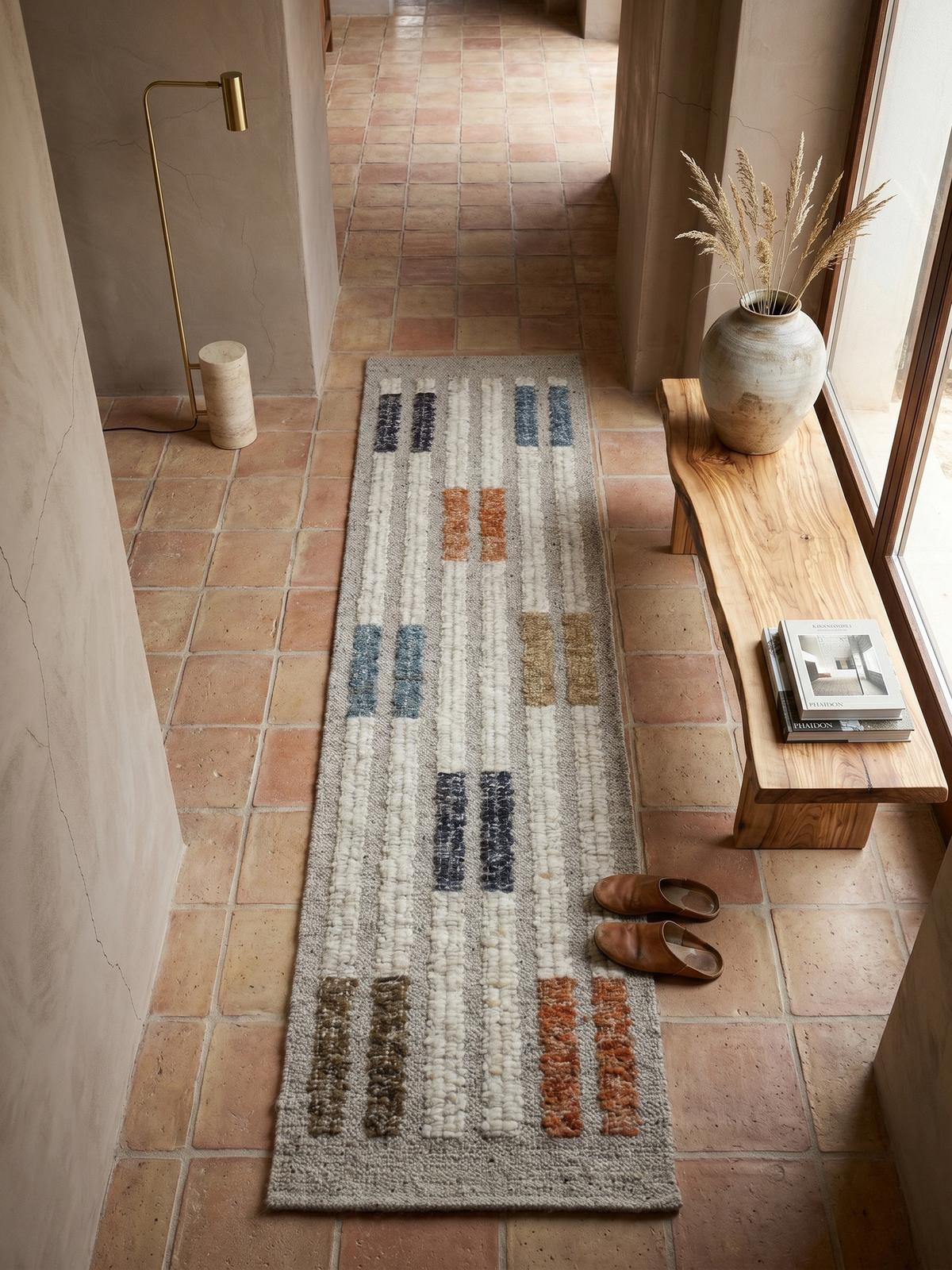 WOLLTEPPICH ALDER, geometrisch, Bunt, 80 x 300 cm - Multicolor, Textil (300/80cm) - KADIMA DESIGN