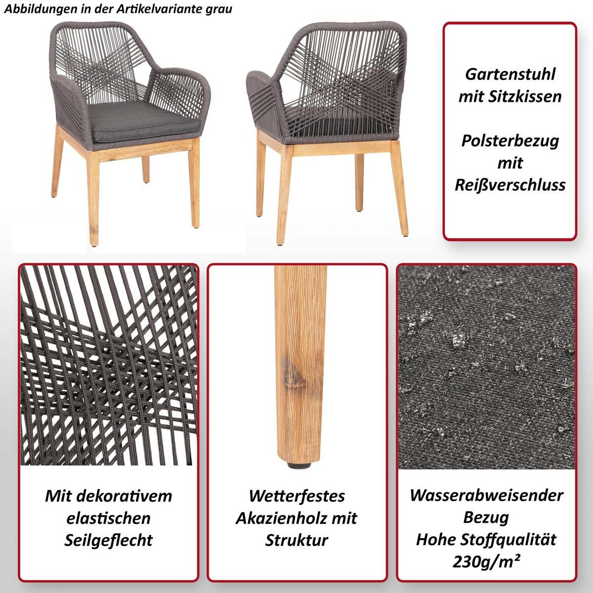 GARTENSTUHL H56B Grün, Grün - Grün, Holz (58/85/59cm) - MCW