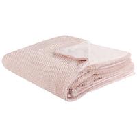 DECKE Pastellrosa Bjas 200/220 cm - Pink, Textil (200/220cm) - Beliani