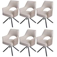 ESSZIMMERSTUHL Cremeweiß - Creme/Weiß, Textil (57/89/52cm) - MCW