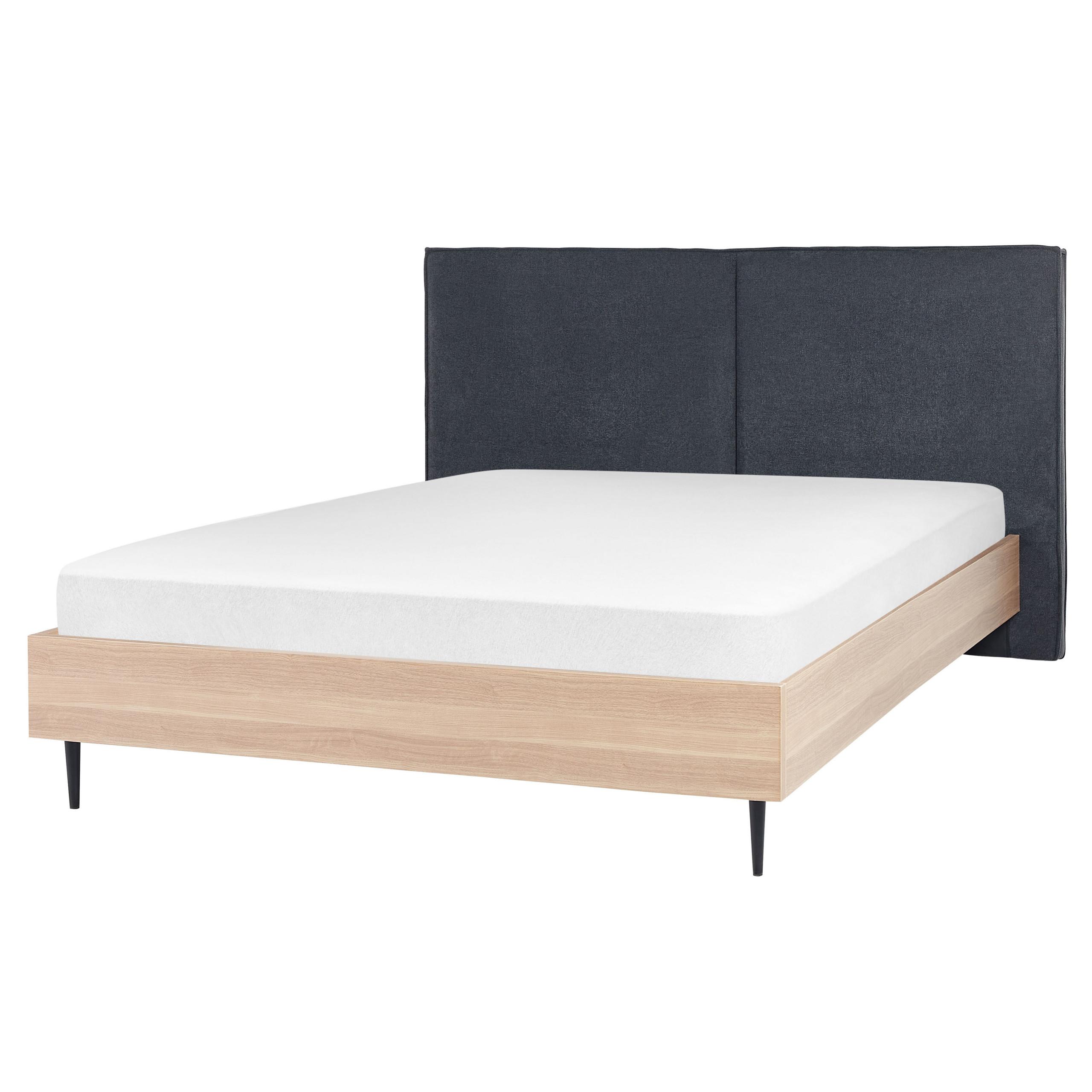 BETT 160/200cm Dunkelgrau Izernore - Dunkelgrau, Textil (160/200cm) - Beliani