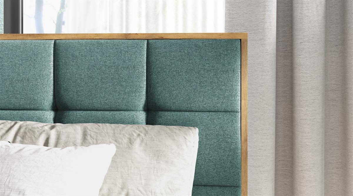 BOXBETT Kalypso überlänge Faro - Grau, Holzwerkstoff/Textil (180/220cm) - Fun Möbel