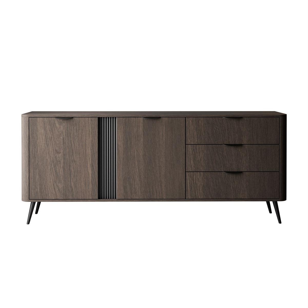 KOMMODE TWILIGHT 2D3S mit Schubladen - Eichefarben, Holzwerkstoff (163/81/38cm) - Lookway