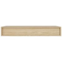 WANDKONSOLE Sanva Eiche geölt Optik 90 cm - Beige, Holzwerkstoff (90/17/35cm) - Selsey