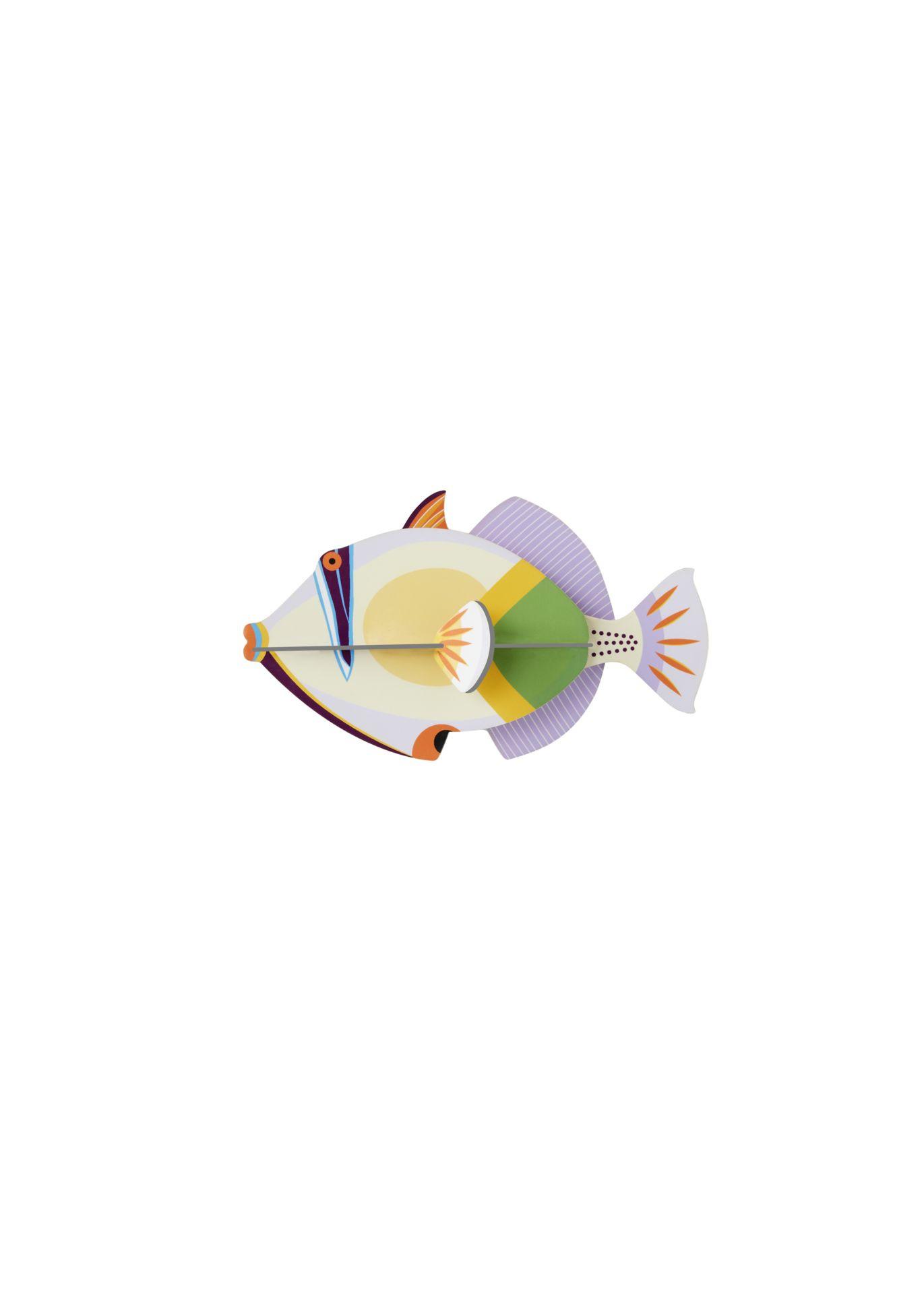 WANDSKULPTUR Bunt 4,5/9 cm - Multicolor, Wellpappe (4.5/9/15cm) - Studio Roof
