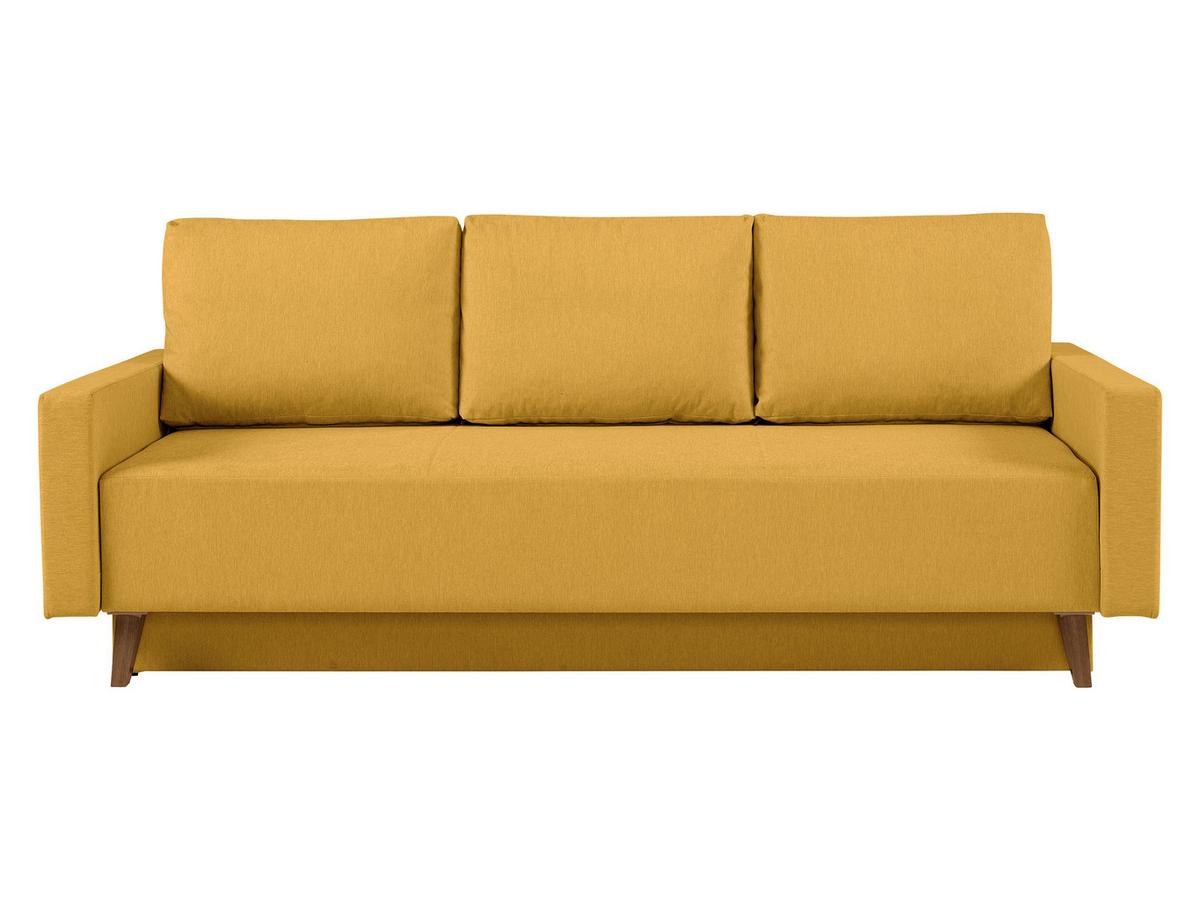 SCHLAFSOFA Oviedo - Gelb, Holz/Kunststoff (215/86/95cm) - MIRJAN24