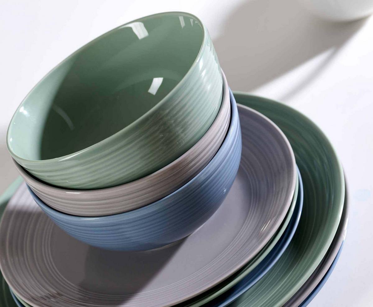 KAFFEEUNTERTASSEN Levi Grün ø 15,5 cm 6er Set - Grün, Keramik (15.5cm) - Ritzenhoff Breker