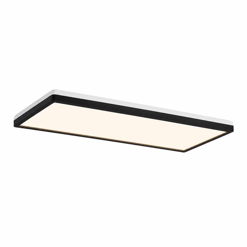 LED DECKENLEUCHTE Orvex 58/20/3 cm - Schwarz, Kunststoff (58/20/3cm) - ZMH