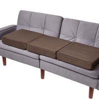 SOFA-AUFLAGE braun 100/50/10 cm – Velours-Sitzkissen orthopädisch - Braun, Textil (100/50/10cm) - Homescapes