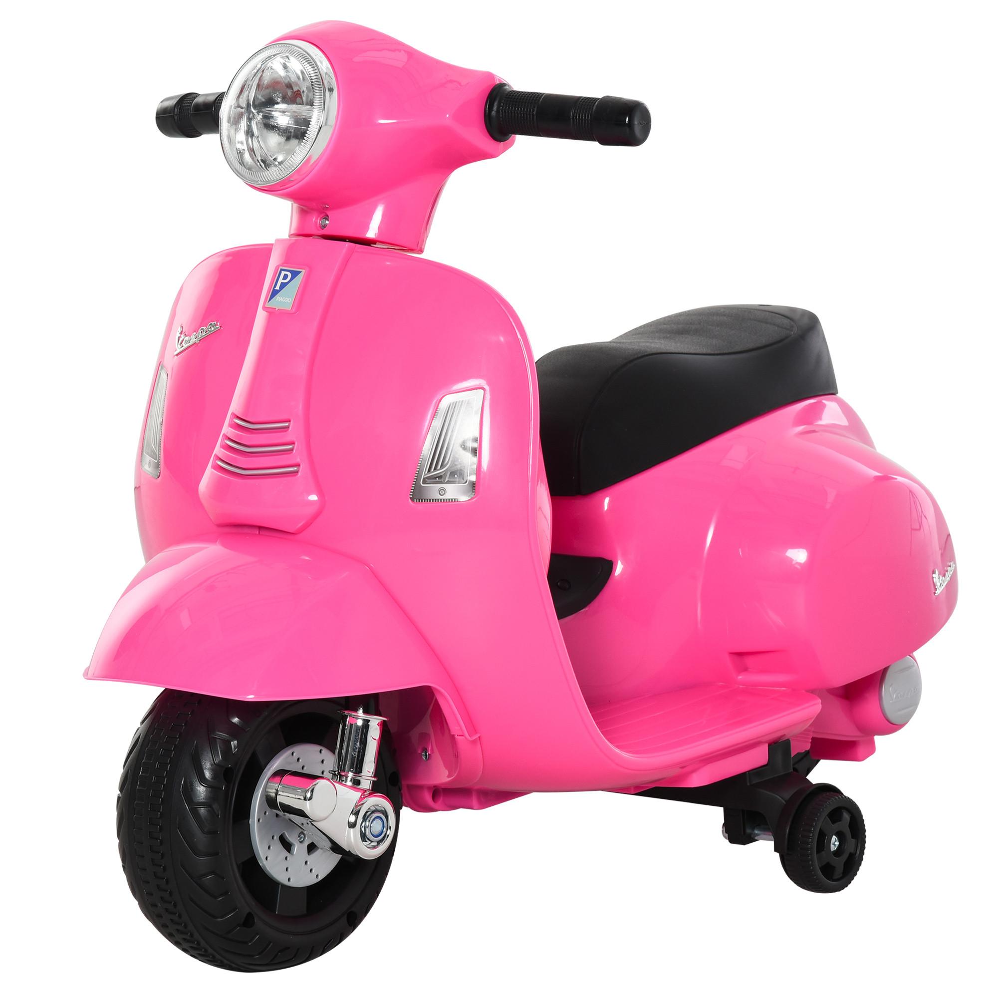 KINDERMOTORRAD Kunststoff Metall Rosa - Rosa, Kunststoff (66.5/38/52cm) - HOMCOM