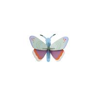 WANDSKULPTUR Bunt 11/4 cm - Multicolor, Wellpappe (0.05/4/9cm) - Studio Roof