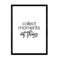POSTER Inspirierend Phrase – Save Momente A3 Rahmenlos - Klar, Papier (29.7/5/42cm) - Nacnic