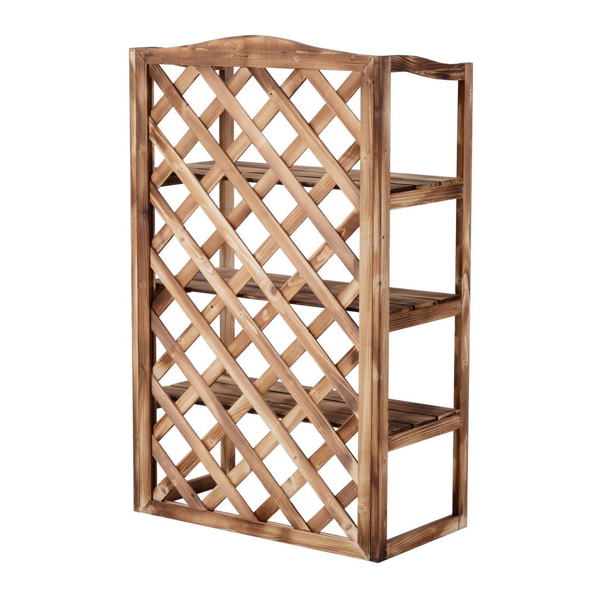 BLUMENSTÄNDER, Tannenholz, Naturholz - Naturfarben, Holz (38/120/75cm) - Outsunny