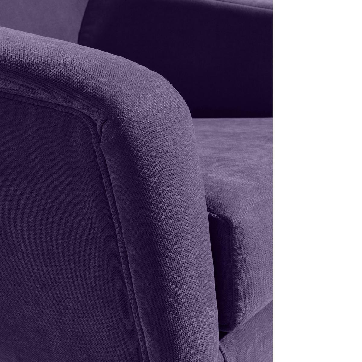 SESSEL Kachka Bezug Veloursstoff Buche natur / violett - Lila, Kunststoff (71/81/67cm) - 58aufmkessel