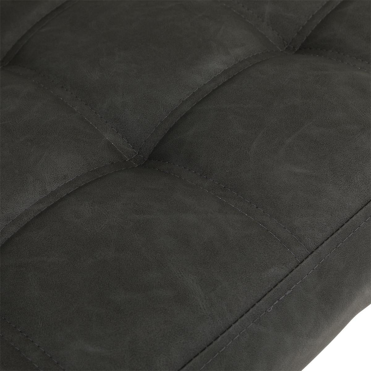 ESSZIMMERBANK KORSI schwarz - Schwarz, Textil/Metall (140/87/56cm) - IDIMEX