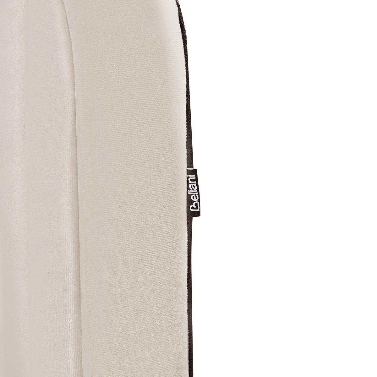 BETT mit Lattenrost 160/200 cm Beige Brin - Beige/Schwarz, Textil (160/200cm) - Beliani