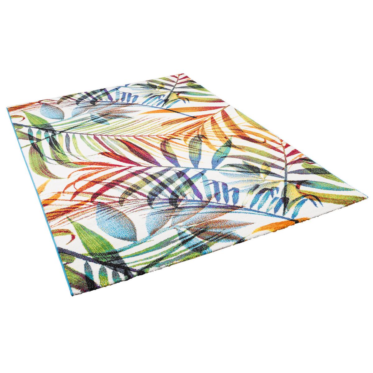DESIGNER TEPPICH FARO TROPICAL BUNTE ZWEIGE - Multicolor, Textil (80/150cm) - Pergamon