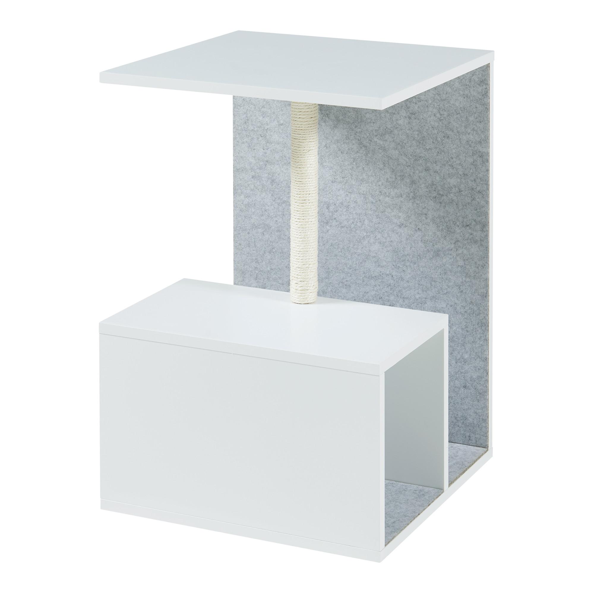 BEISTELLTISCH Masfjorden - Weiß, Holzwerkstoff (40/40/60cm) - [en.casa]