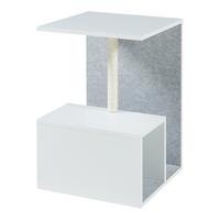 BEISTELLTISCH Masfjorden - Weiß, Holzwerkstoff (40/40/60cm) - [en.casa]