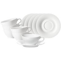 TEETASSEN MIT UNTERTASSEN Ostfriese Weiß 100 ml 6er Set - Weiß, Keramik (0.1L) - Ritzenhoff Breker