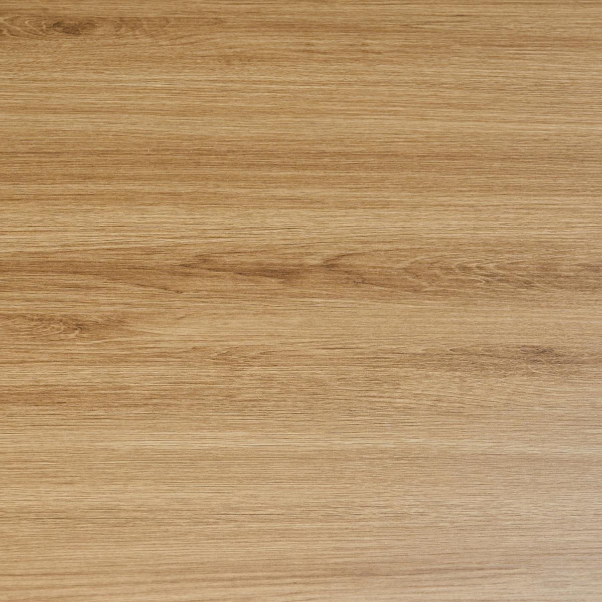 ESSTISCH Braun/Schwarz 120/80 cm Mann - Hellbraun, Holzwerkstoff (120/80/75cm) - Beliani