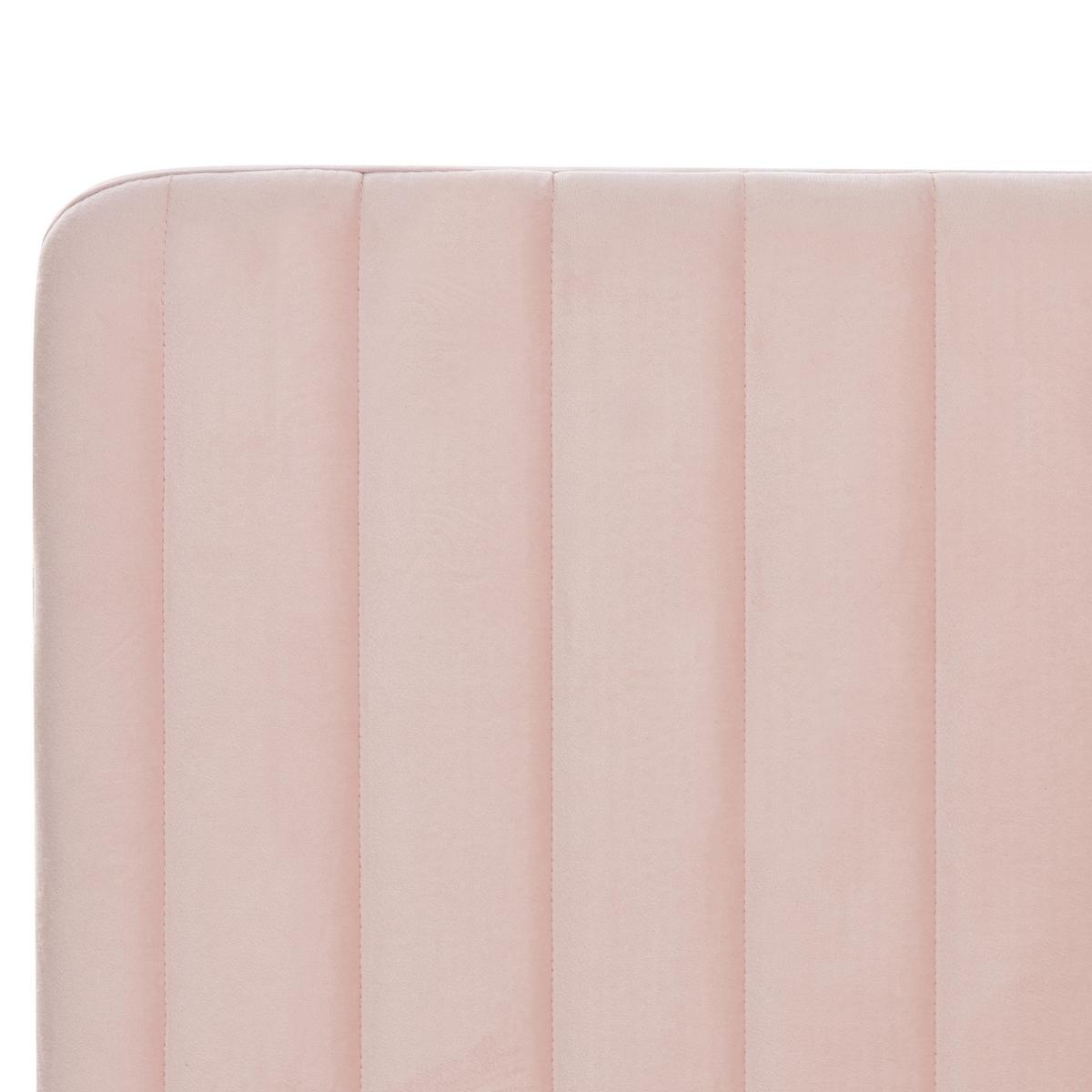 POLSTERBETT 180/200cm Pastellrosa Lunan - Pink, Textil (180/200cm) - Beliani