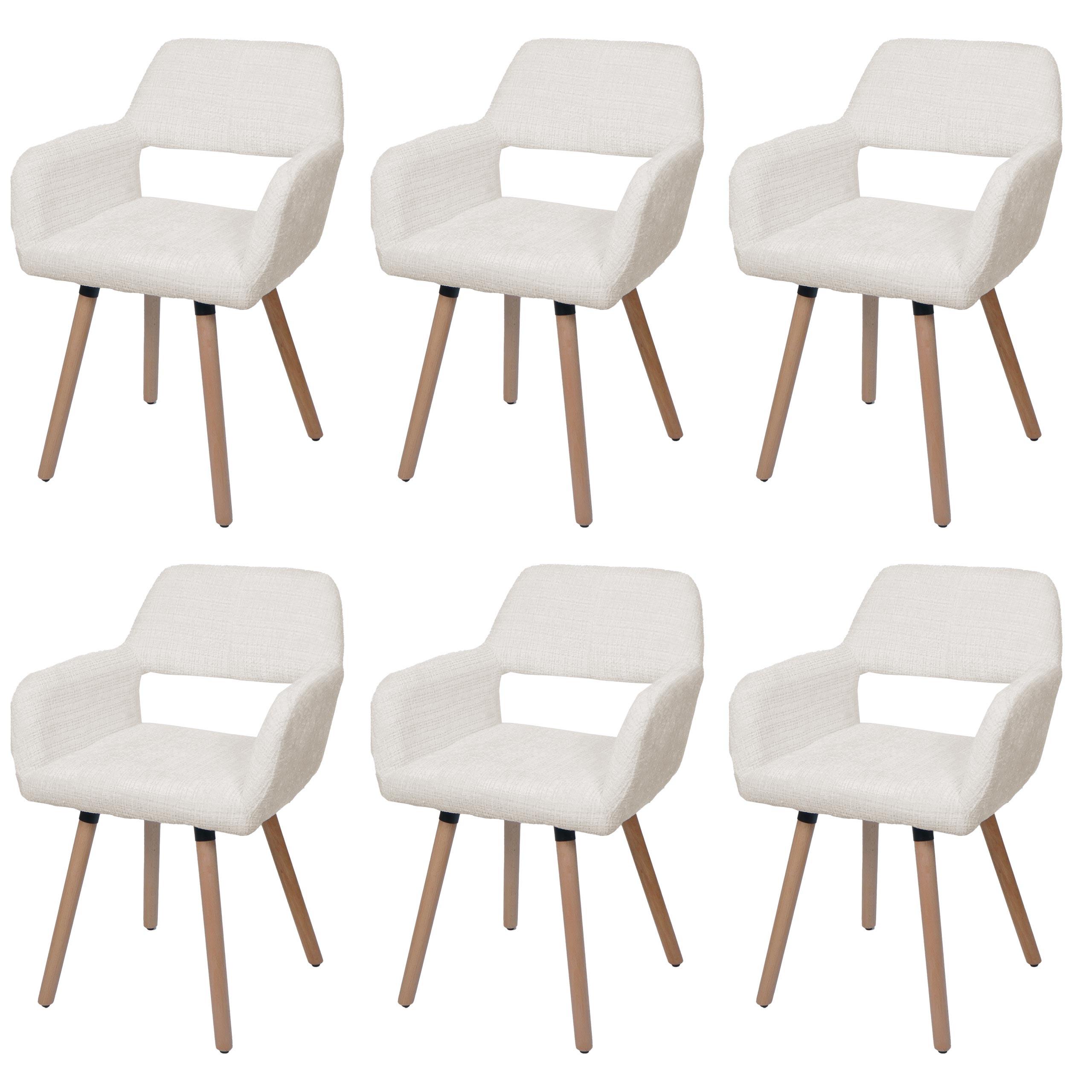 ESSZIMMERSTUHL Cremeweiß - Creme/Weiß, Textil (56/80/53cm) - MCW