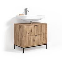 WASCHBECKENUNTERSCHRANK Aterno Viking Oak 70 x 63 cm mit 2 ausziehbaren Schubladen - Eichefarben, Holzwerkstoff (70/63/45.1cm) - Livinity®