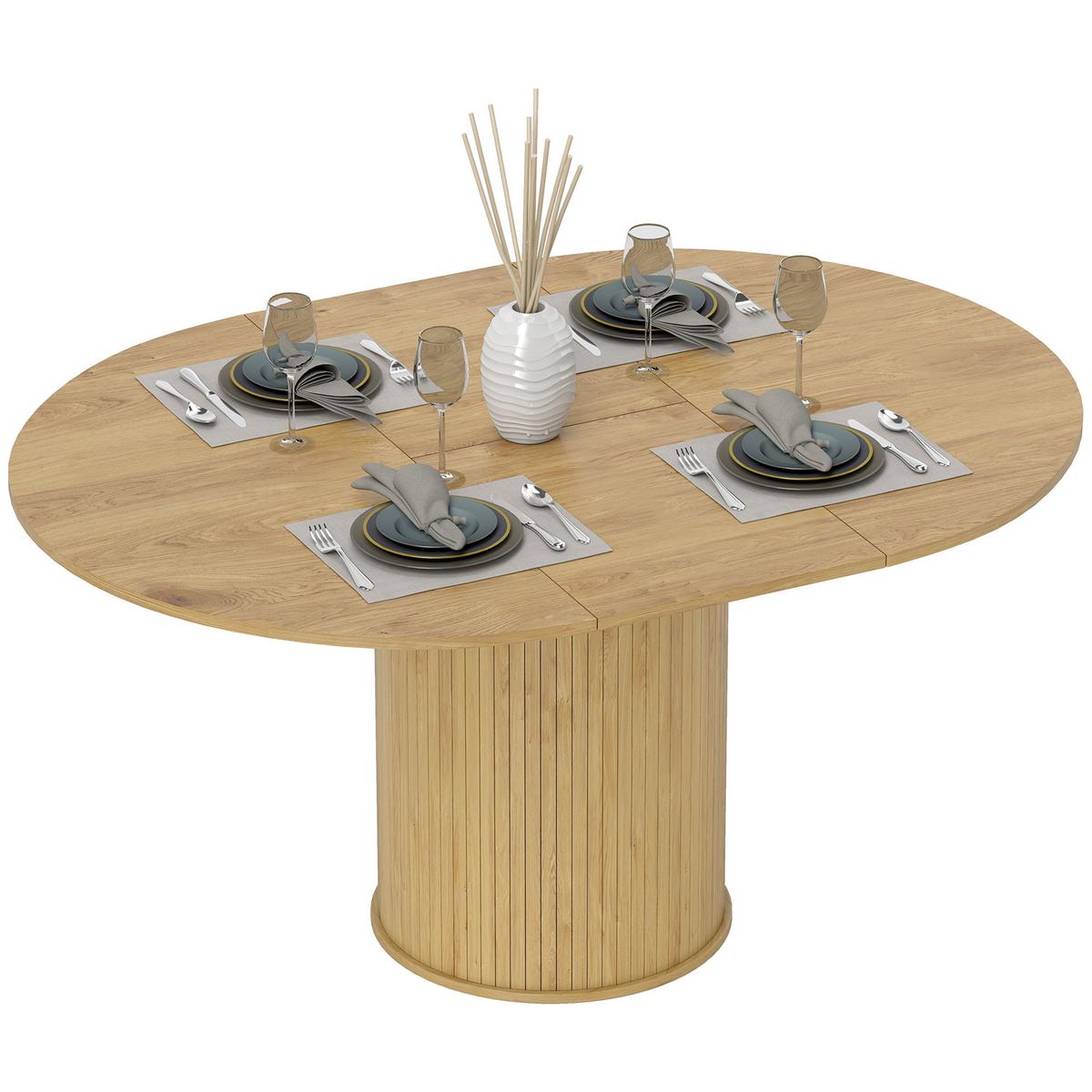 ESSTISCH Dylos 150/110/75 cm - Braun, Holz (150/110/75cm) - ZMH