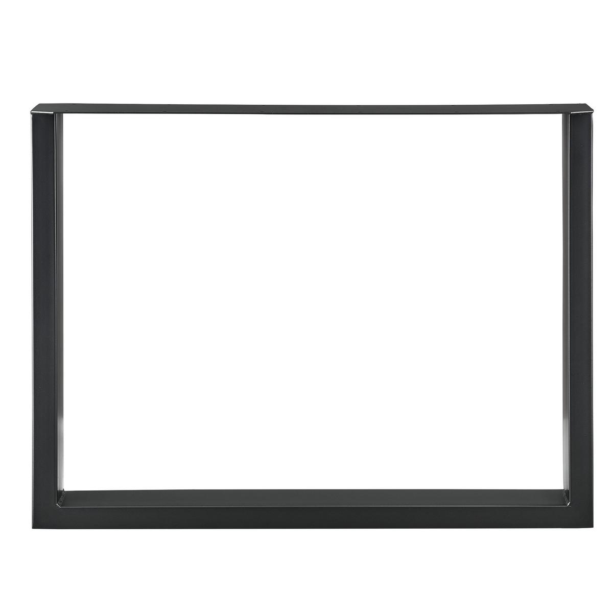 TISCHGESTELL-SET 2 TLG. Makers - Schwarz, Metall (90/72/8cm) - [en.casa]