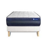 BETT Actimemo tech Memory-Schaum 80 x 200 cm h4 - Kit Bettgestell Weiß - Beige/Weiß, Karton/Holz (80/200cm) - ACTISOM