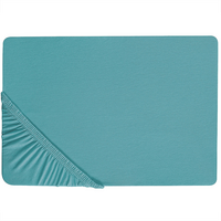 SPANNBETTLAKEN Blau 200 x 200 cm Hofuf - Blau, Textil (200/200cm) - Beliani