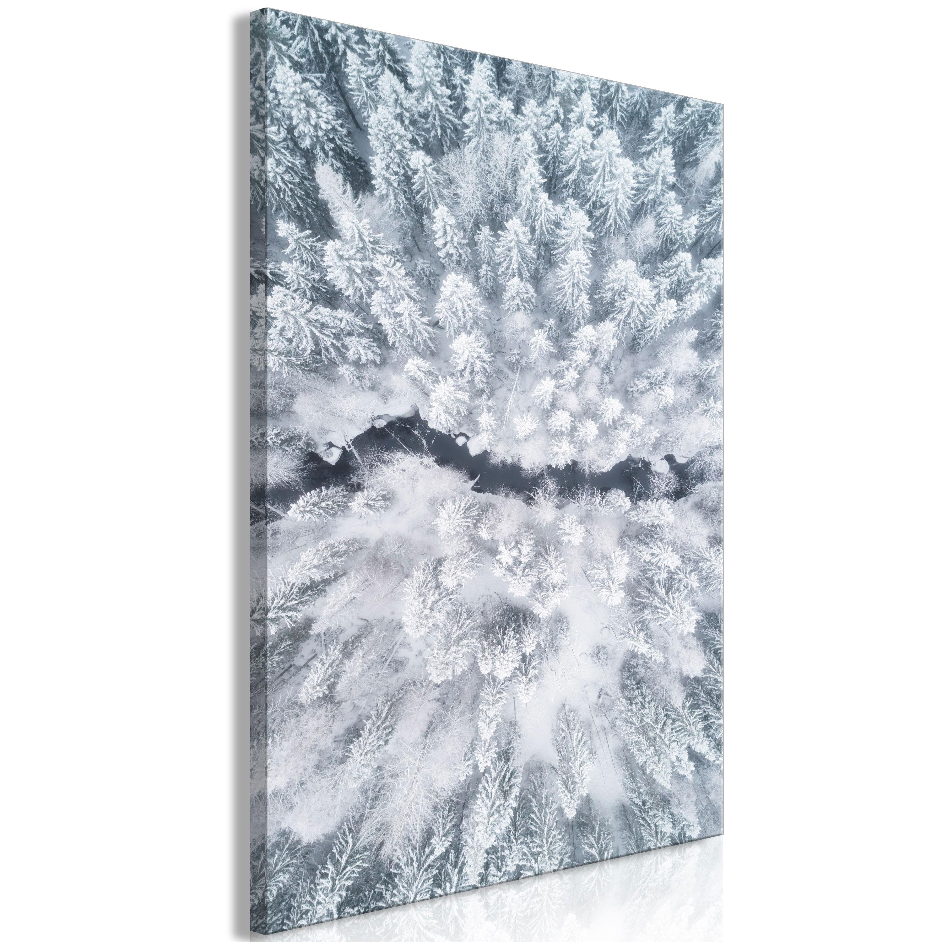 KUNSTDRUCK Weiß 40/60 cm - Weiß/Grün, Textil (40/60cm) - KUNSTLOFT