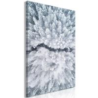 KUNSTDRUCK Weiß 40/60 cm - Weiß/Grün, Textil (40/60cm) - KUNSTLOFT