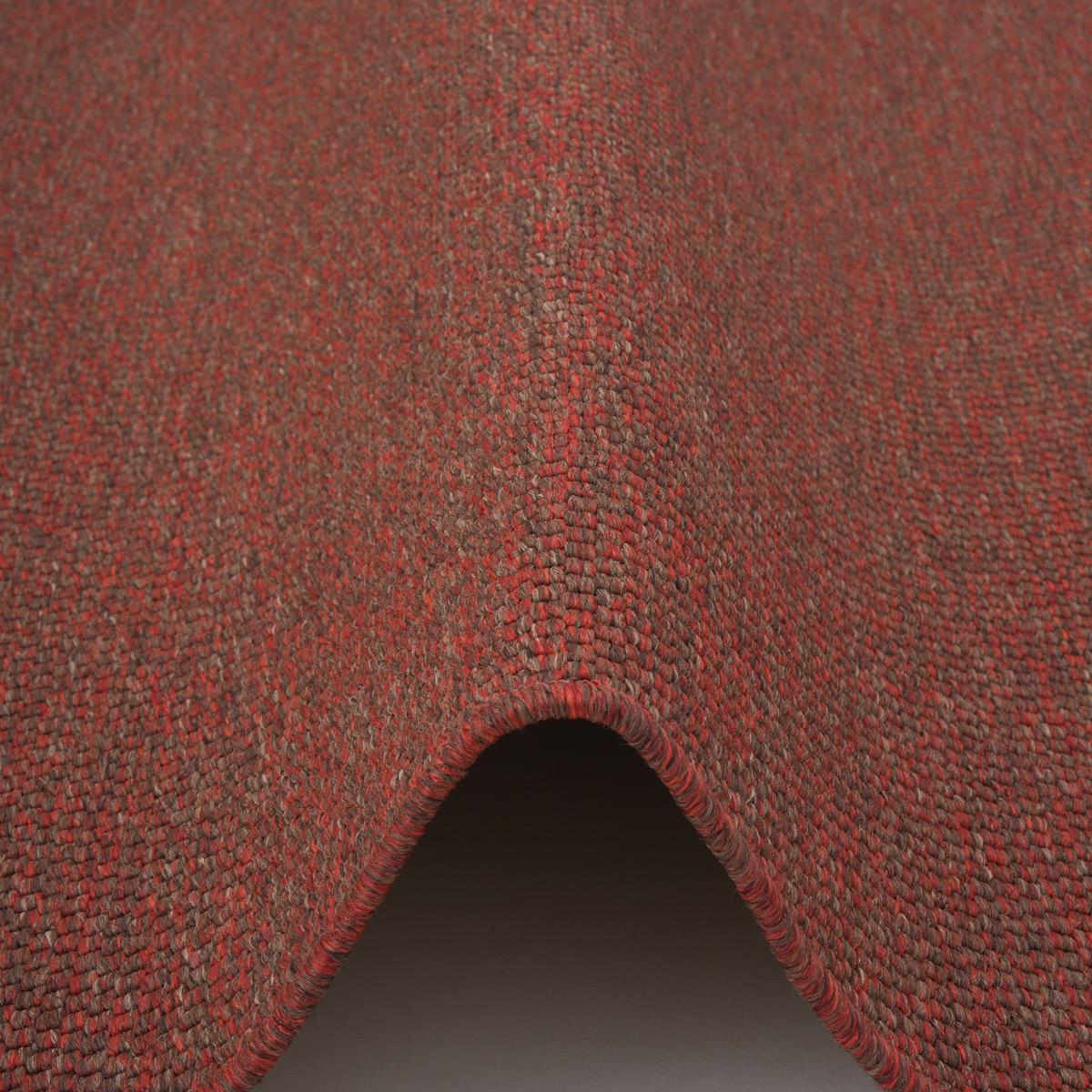 FLACHGEWEBE NATUR TEPPICH BENTZON - Rot, Textil (160/240cm) - Snapstyle