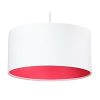 HÄNGELEUCHTE Rosa 40/20 cm - Pink/Weiß, Kunststoff (40/0.6/20cm) - ONZENO