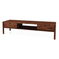TV-SCHRANK INA Wildeiche - Dunkelbraun, Holz (160/39/46cm) - byoak